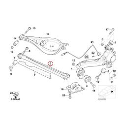 BMW E36 E46 Z4 Justerbar camber arm bag (ALU)