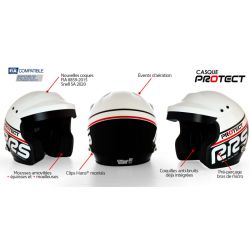 Open Face Helmet PROTECT RRS FIA 8859-2015 SNELL SA2020 - Black