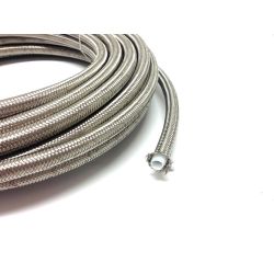 AN4 stl flettet Slange PTFE