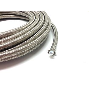 AN4 stl flettet Slange PTFE