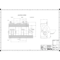 OBP gulvmonteret pedalstativ 3 pedaler Cockpit V2