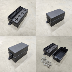 Hurricane Rel� og sikringspanel RB4 (bundmontering) 4 rel� + 10 sikringer