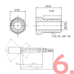 Byg egen stlviklet AN3 bremseslange (Rustfri)