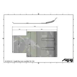 Bumperplade Volvo 740 / 940 ekstra lang til motor og gearkasse