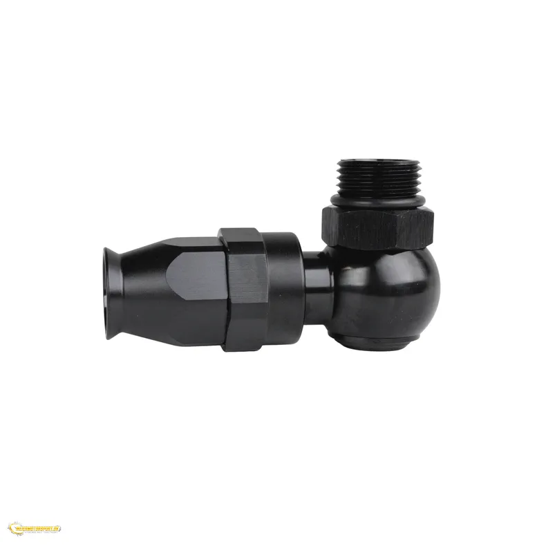 M10x1 - AN3 Banjo 90� kort b�jning - Slange fitting PTFE