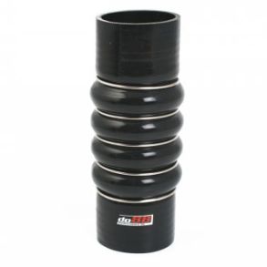 Silikoneslange sort Flexkobling 4-Steg 2,75'' (70mm)