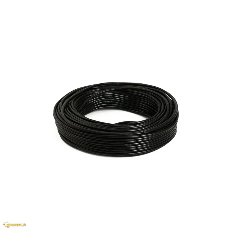 Silikoneslange forst�rket sort 0,15'' (4mm)