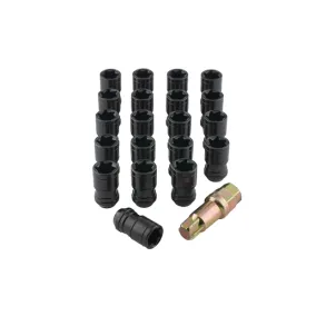 Hjulmtrik St med lsebsning Sort M12x1,5