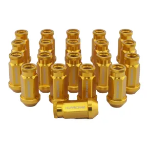 Hjulmtrik Aluminium Guld M12x1,25 (50mm)