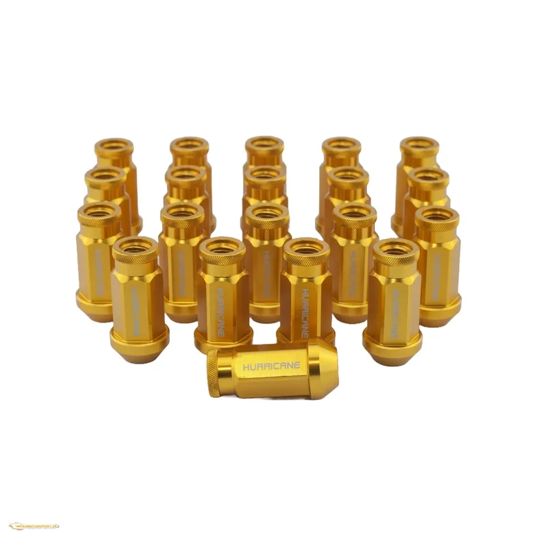 Hjulmtrik Aluminium Guld M12x1,25 (50mm)