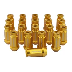 Hjulmtrik Aluminium Guld M12x1,25 (39mm)