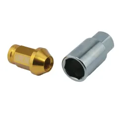 Hjulmtrik Aluminium Guld M12x1,5 (39mm)