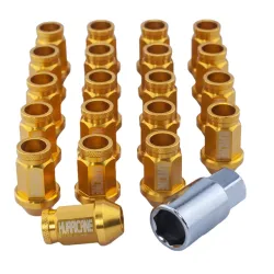 Hjulmtrik Aluminium Guld M12x1,5 (39mm)