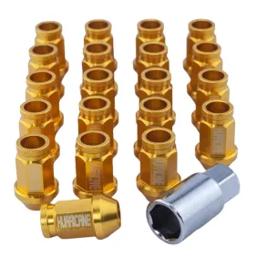 Hjulmtrik Aluminium Guld M12x1,5 (39mm)