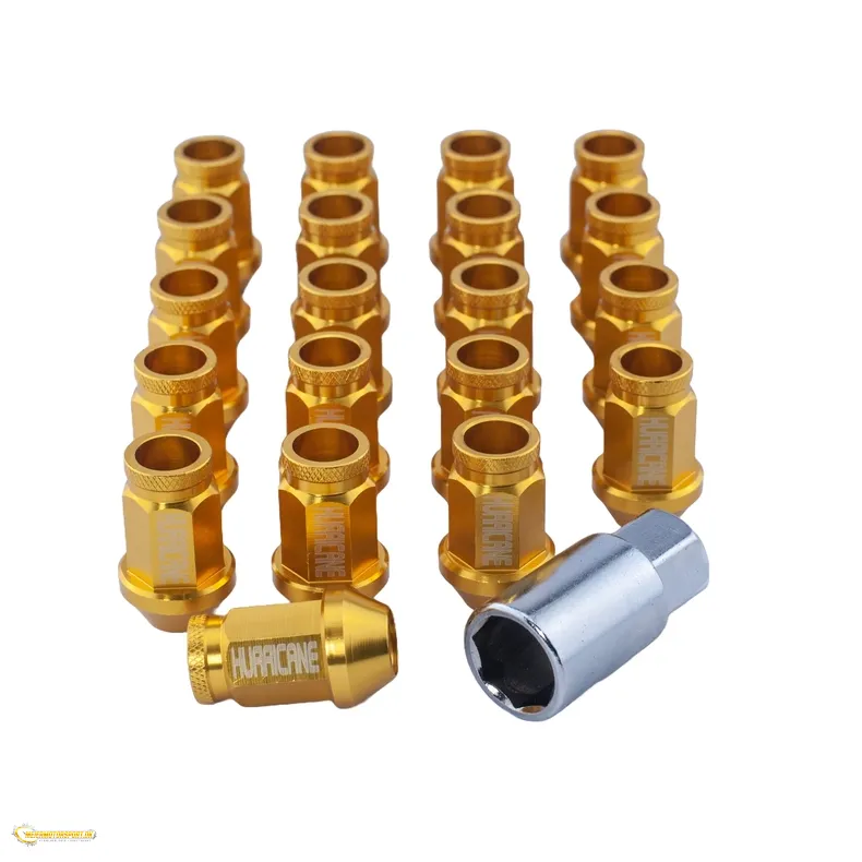 Hjulm�trik Aluminium Guld M12x1,5 (39mm)