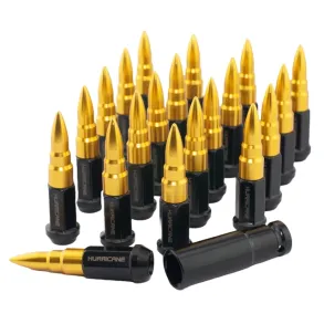 Hjulmtrikst Aluminium Guld M12x1,25