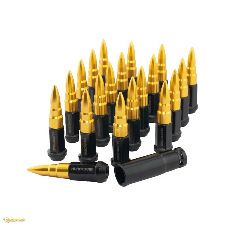 Hjulm�triks�t Aluminium Guld M12x1,25