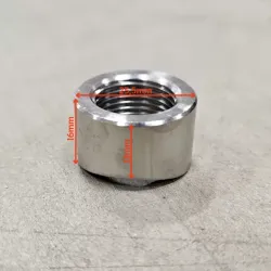 Buet lambdamtrik M18x1,5 Rustfrit stl