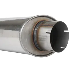 LydDmper 4" oval Rostfri (63cm)