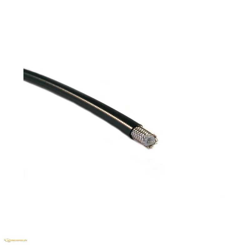 AN3 Stlflettet Bremseslange 1/8" sort