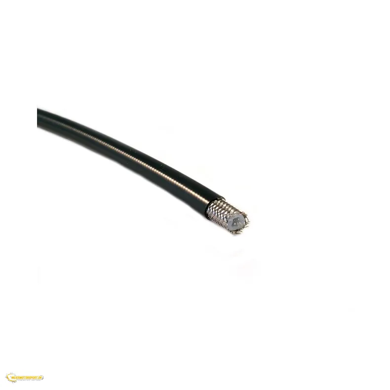 AN3 St�lflettet Bremseslange 1/8" sort