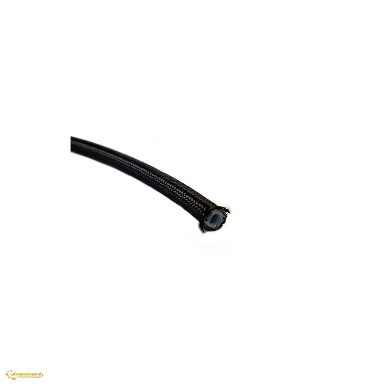 AN3 Nylon og St�lflettet Bremseslange 1/8" sort