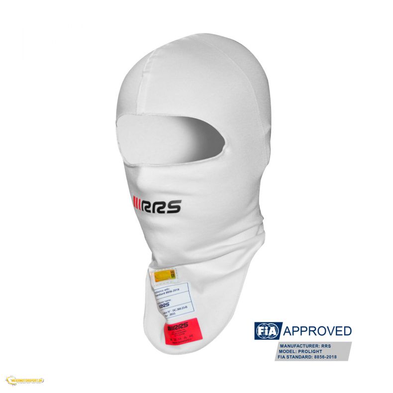 RRS PROLIGHT white balaclava - FIA 8856-2018