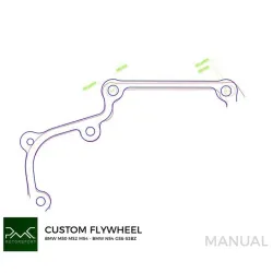 PMC svinghjul BMW M50 S50 M52 M54 240mm 5700g