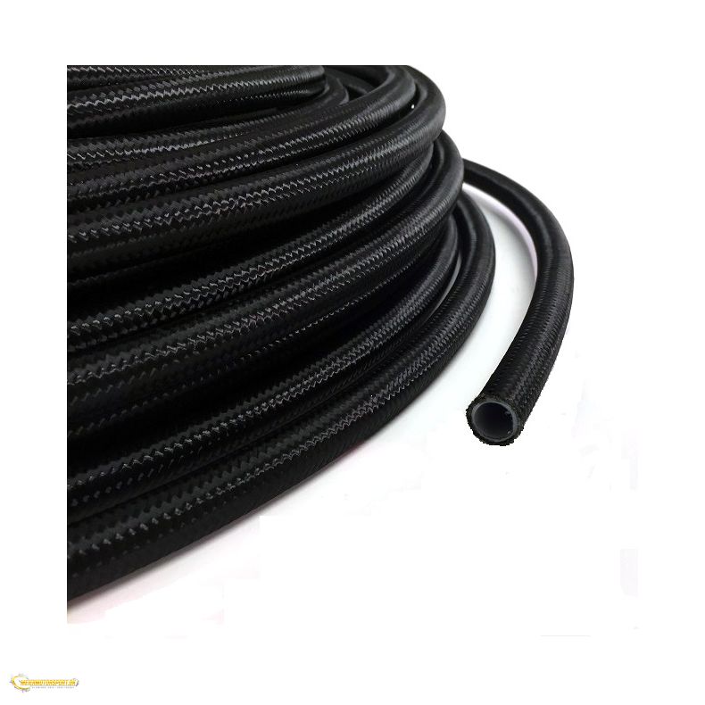 AN4 Nylonomspunnen slang PTFE