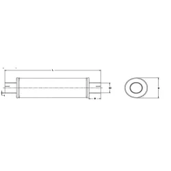 Lyddmper Universal rustfri 3" / 76mm